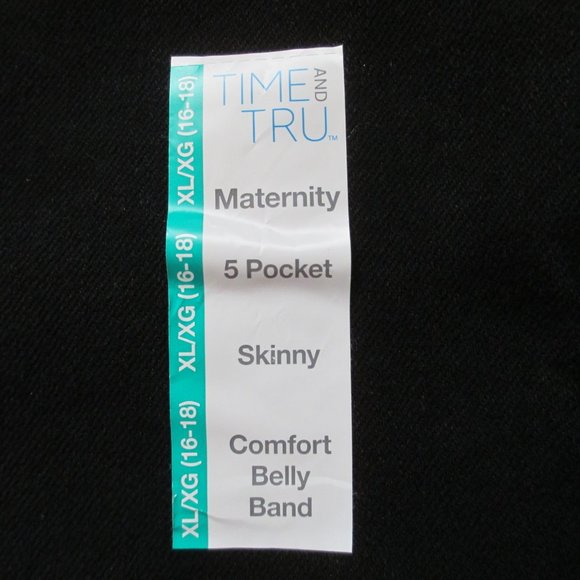 Time And True Black Maternityy 5 Pocket Skinnk - Picture 4 of 4